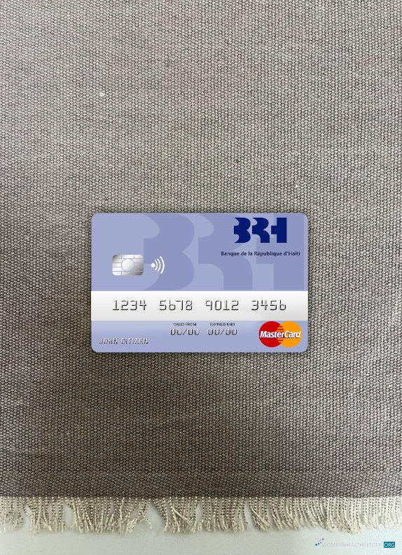 Download Haiti BRH Bank mastercard photolook front Photoshop template